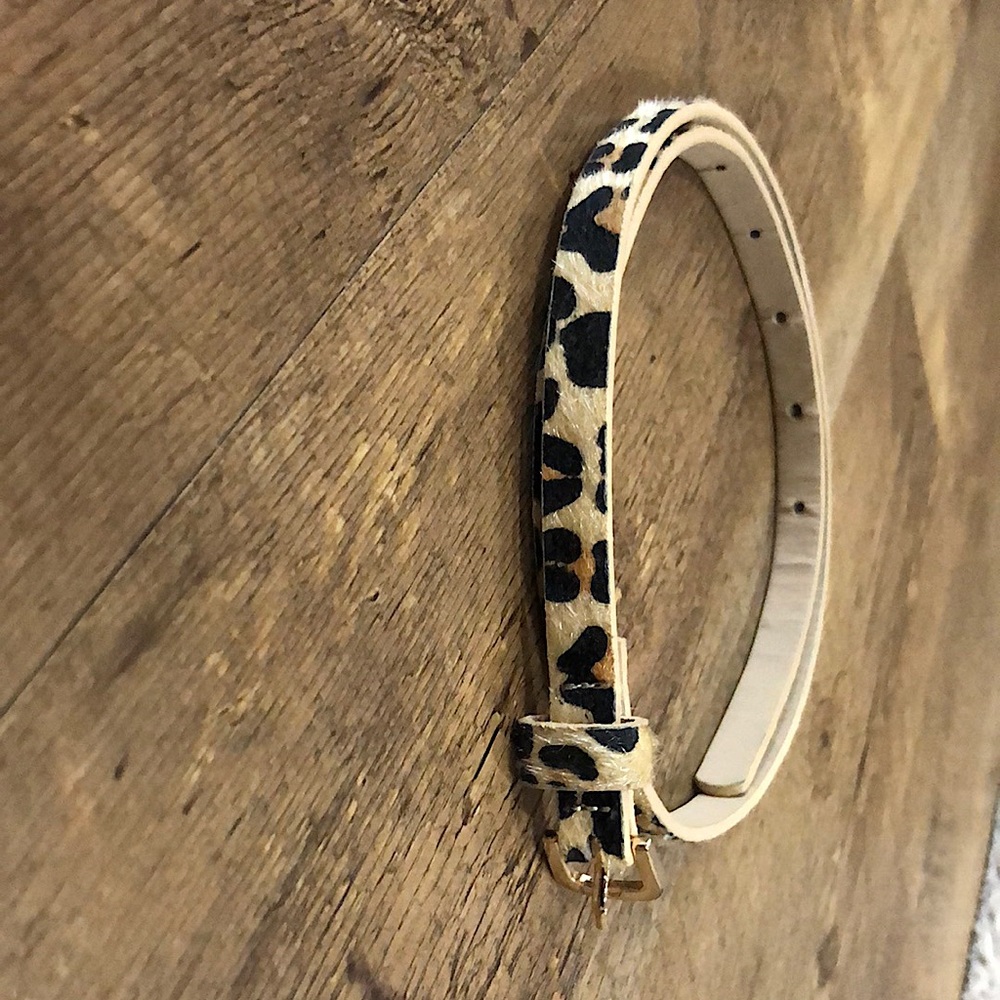 Cheetah print belt